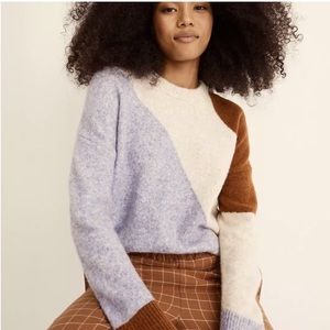 Madewell Cedarbrook Pullover Sweater in Colorblock